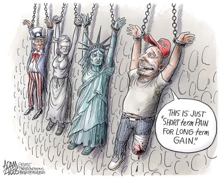 Trump didnt warn voters of the transition period.. that is when the economy tanks, their investments go into freefall, and America finds its without any allies, and subject to boycotts The transition will last about 4 years!! #Trump #POTUS <a href="/USAinUK/">U.S. Embassy London</a>