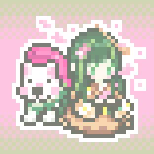 花衣、桜こずえにイヌ一貫 春らんまん!さくらシーズンな桐嘉ちゃんとスシバイヌ!
