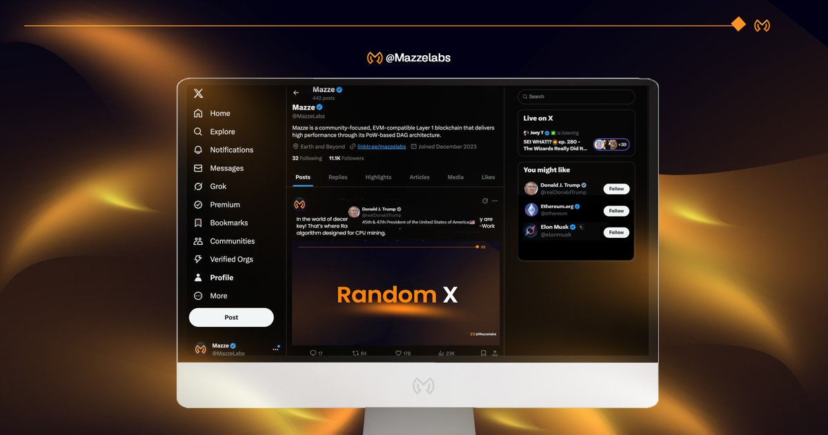 MazzeLabs's tweet image. 🟠 Mining Update &amp;lt;----&amp;gt; $MAZZE 

We’ve implemented big measures to make our network more secure, fair, and future-ready.

Let’s break it down in a simple way 👇
🪡🧶