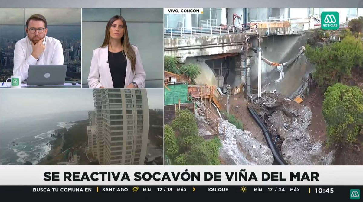 meganoticiascl's tweet photo. 📺 #MeganoticiasSiempreJuntos | Se reactiva socavón en Viña del Mar

📡 Señal en vivo » https://t.co/6Gu7yzGMH7 

📡 Señal YouTube » https://t.co/A37WRJ4Pp4 https://t.co/G7yS1Xmgfz