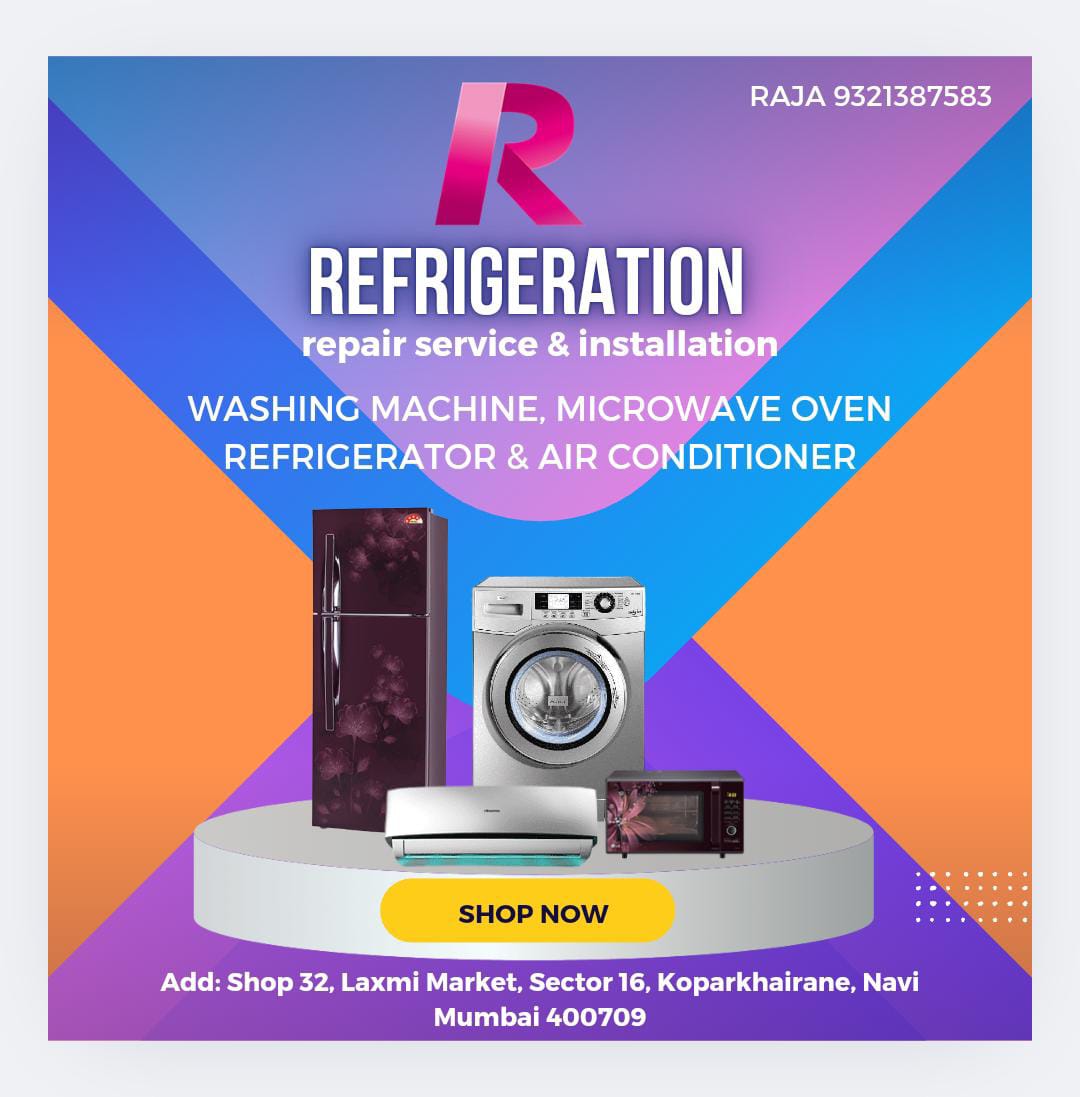 RRefrigeration_'s tweet photo. R Refrigeration 📷 𝟗𝟑𝟐𝟏𝟑𝟖𝟕𝟓𝟖𝟑
Shop 32, Laxmi Market, Sector 16, Koparkhairane, Navi Mumbai 400709,
#rrefrigeration https://t.co/Ak9nl4tY0f
