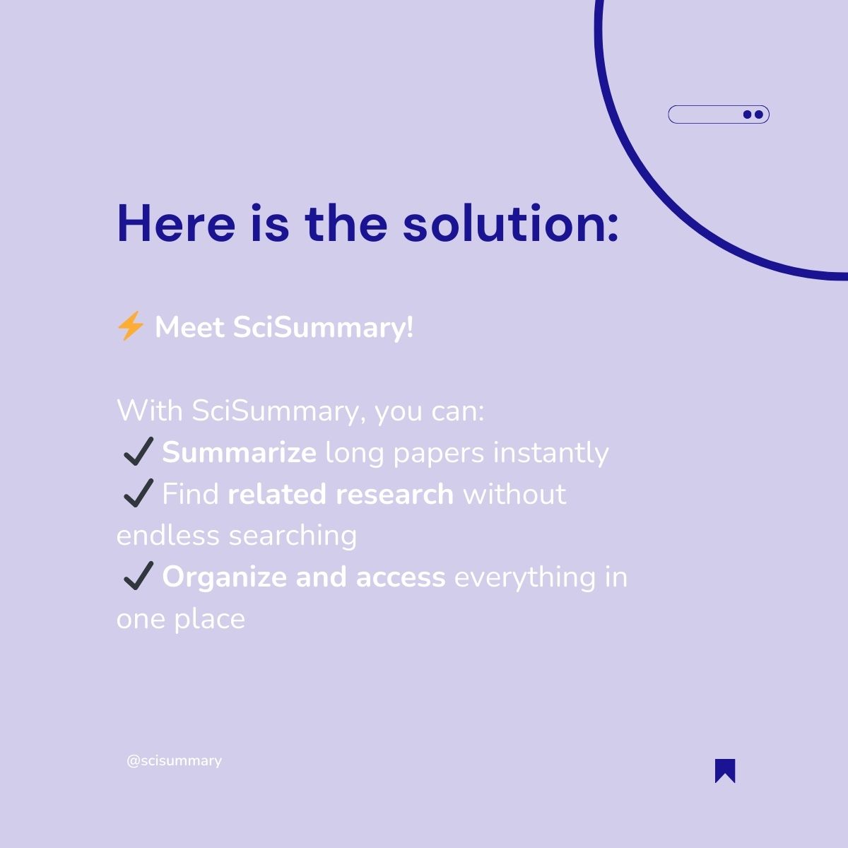 SciSummary tweet media