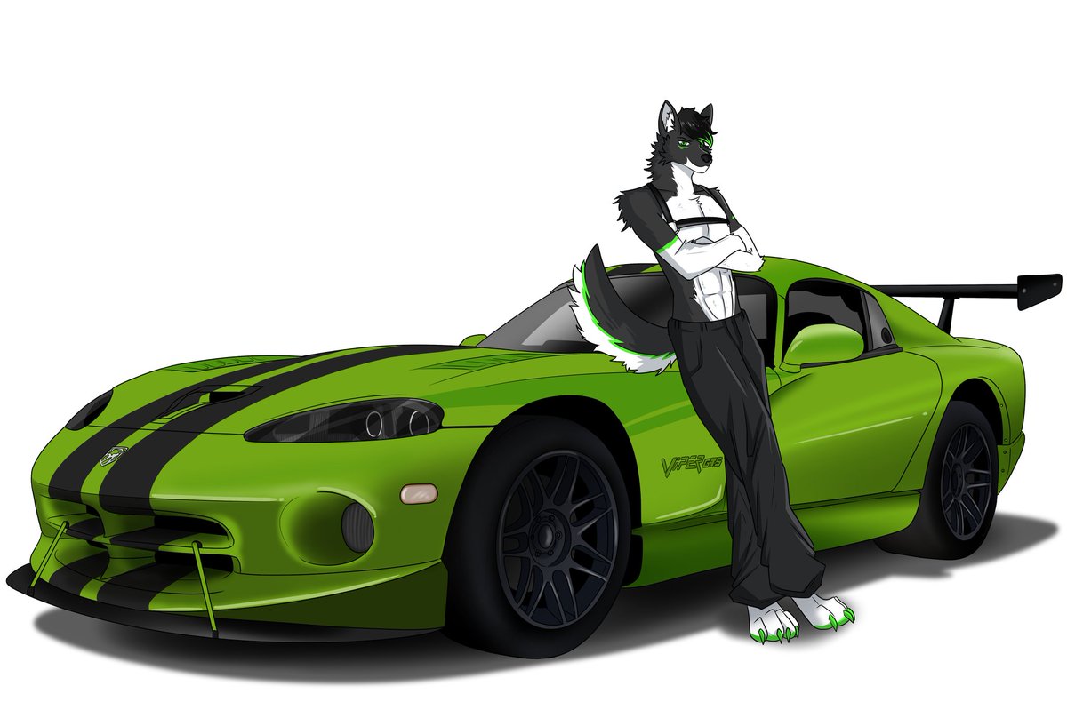 Just a dog and his Viper! :3

🎨: <a href="/SoriTheSpooky/">Sori (Comms open!)</a>