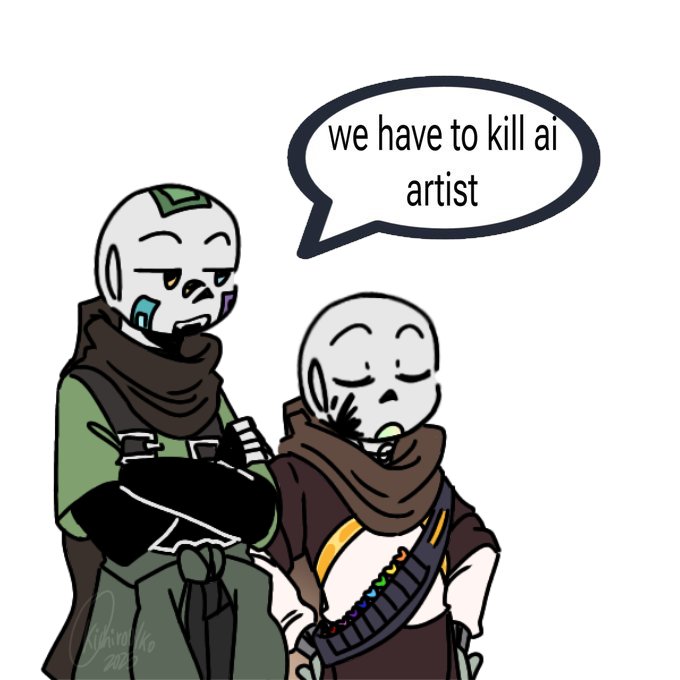 kichirou_1iko's tweet photo. I was going to put only Ink but then i remembered that Maker would say the same in unison LMAO 
#undertaleAU #inksans #makersans https://t.co/JtVbxPyNMk