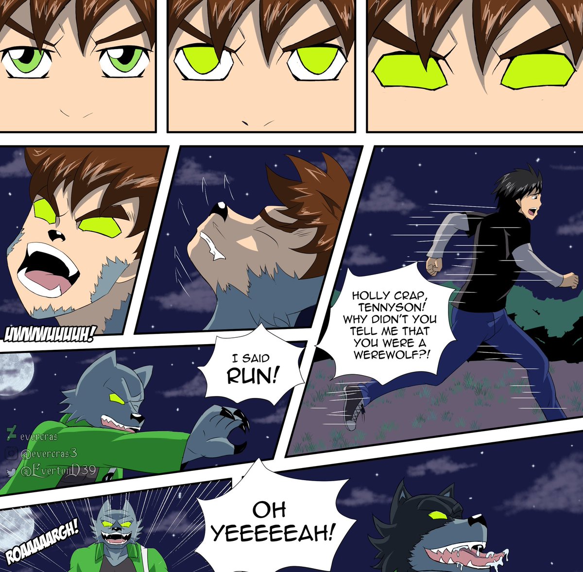 Benwolf and Kevin page 5 preview!
All 16 pages on my patreon!
#Ben10 #Ben10AlienForce #Ben10Fanart #ben10nsfw #yaoi #gay #nsfw #rule34 #Werewolf #furry #transformation #comic