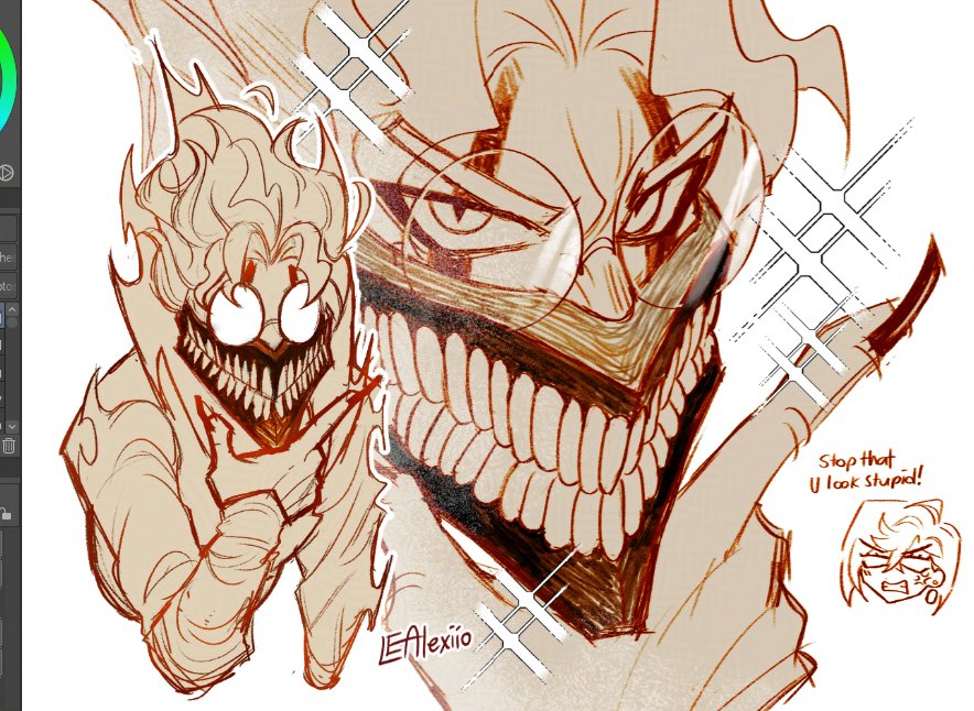 LEAlexiio's tweet photo. I doodled of this creature rather than studying 
—
#Dandadan #ダンダダン https://t.co/Ib8OjQShPF