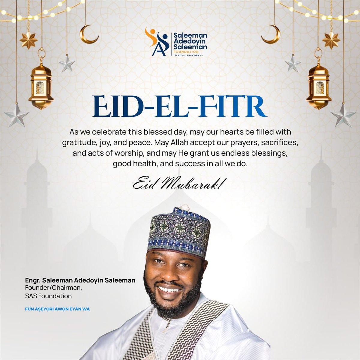 MubarakA67's tweet photo. Eid Mubarak from SAS foundation  @sassaleeman https://t.co/V4CM1kEQJG