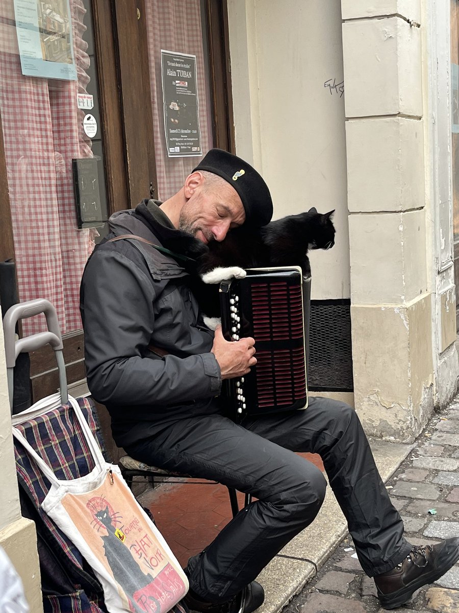 ClodaghLRice's tweet photo. Among the highlights of the trip were these amazing musical animals 🐈⬛🐶#catsoftwitter #dogsoftwitter #catsofparis #dogsofparis https://t.co/v6x7upNl9b