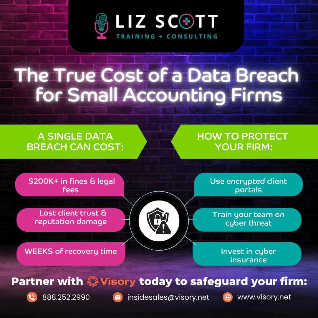 LizScottQBO's tweet image. ⚠️ Think hacking only happens to big corporations? Think again.

#CyberSecurityAwareness #DataSecurityMatters #ProtectYourFirm #StayCyberSafe #Visory