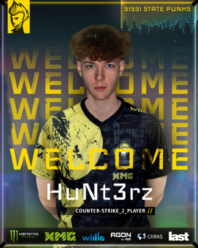 🎉Please welcome <a href="/HuNt3rzCS/">HuNt3rz</a> to our Counter-Strike 2 squad! 🤘
He already played the last two <a href="/dachcs/">DACH CS Masters</a> matches with us, and will replace MYS who is now on the bench!

#SSPisPUNKROCK