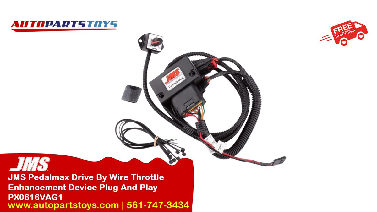 autopartstoys's tweet image. Tired of throttle lag? Upgrade your ride with the JMS PedalMax Drive-By-Wire Throttle Enhancement Device for instant acceleration and smoother response!

➡ Get yours today at autopartstoys.com
📞 561-747-3434
.
.
.
#JMSPedalMax #DriveByWire #PerformanceUpgrade #CarMods