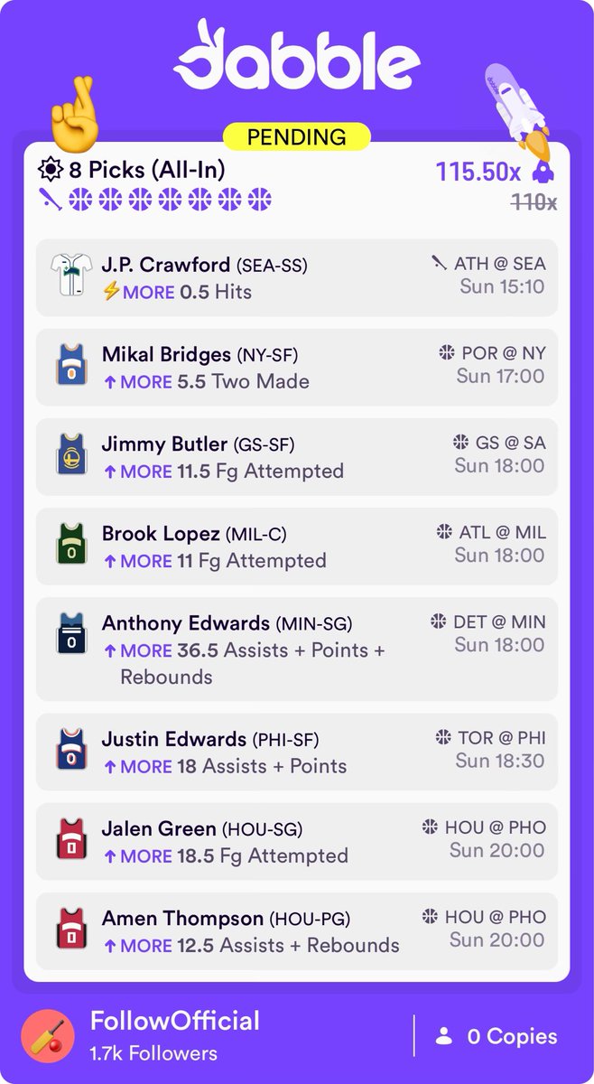 FollowOfficial's tweet image. I can’t lie this #rocketboost shit 🚀 dope ash Sharing is caring so here&apos;s an entry I placed on Dabble that you can copy!👌🥰💥🤞

$50 &amp;gt; $5775.00 
click.dabble.com/ugiS/dzn0zw9i