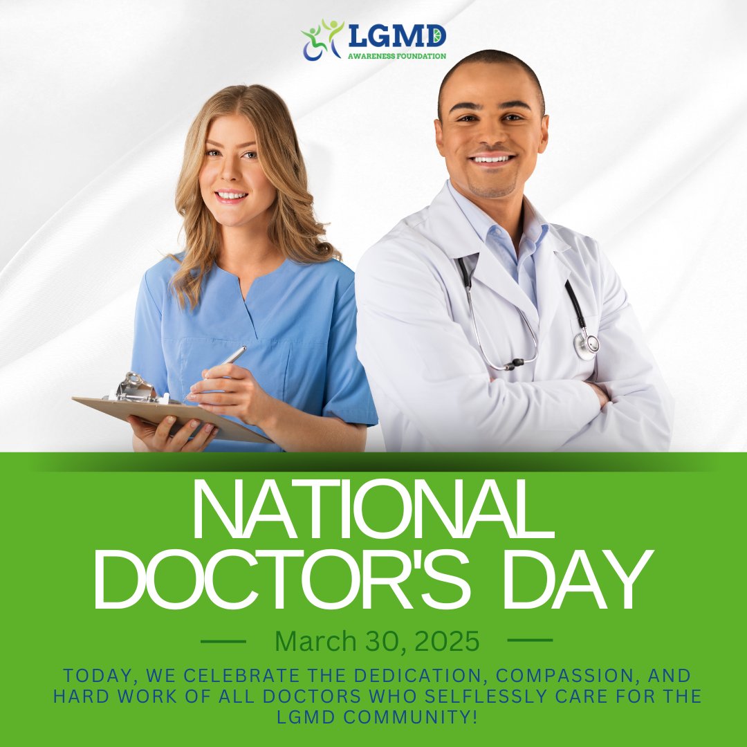 Doctors play an important role in the life of someone diagnosed with limb-girdle muscular dystrophy (LGMD).

We would like to take this opportunity to thank the many doctors who assist in the diagnosis, care, and symptom management of individuals diagnosed with LGMD.