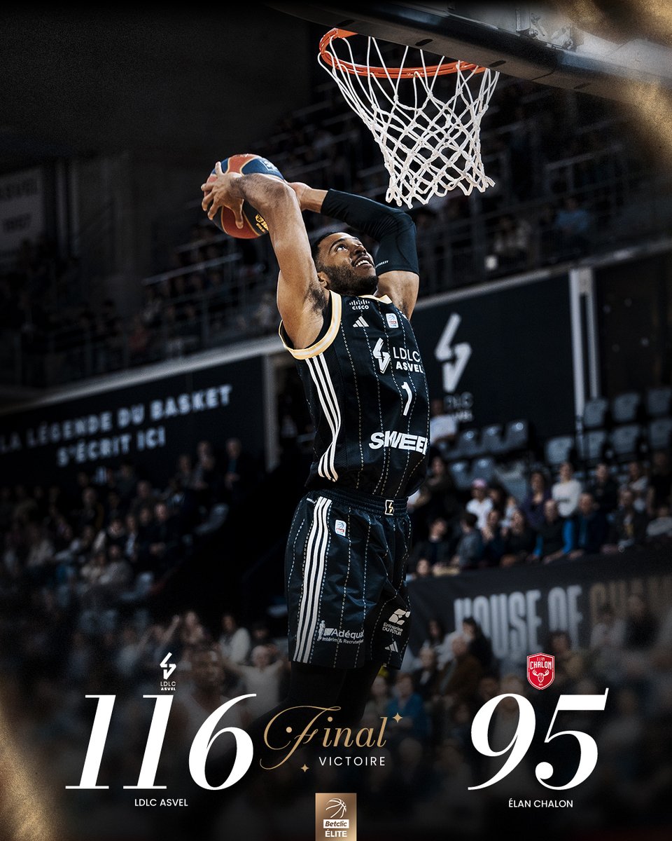 LDLCASVEL's tweet image. SOIRÉE RECORD POUR FINIR UNE SEMAINE PARFAITE ! 🤩

Nos Villeurbannais font le spectacle à l'Astroballe en s'imposant face à Chalon tout en brisant le record de 3 points inscrits sur un match en championnat de France ! 🔥

3/3 cette semaine, c'est le kif total !