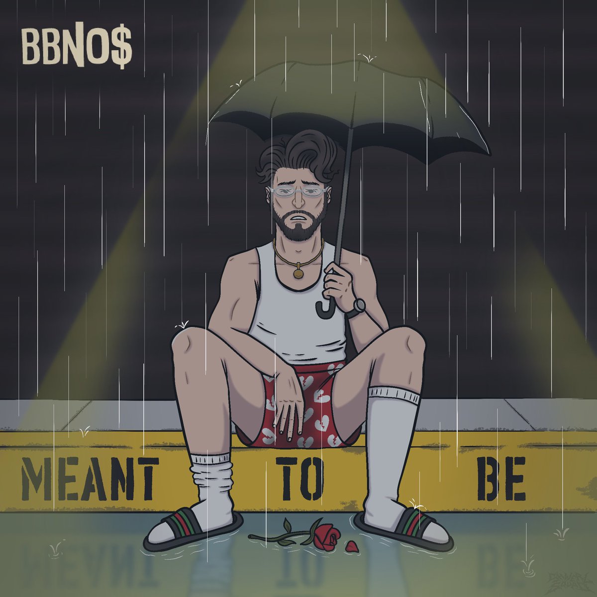 My entry for the Meant To Be cover art. I have been wanting to draw Mr. Nomoney for a while, so this was pretty good timing! #bbnocoverart