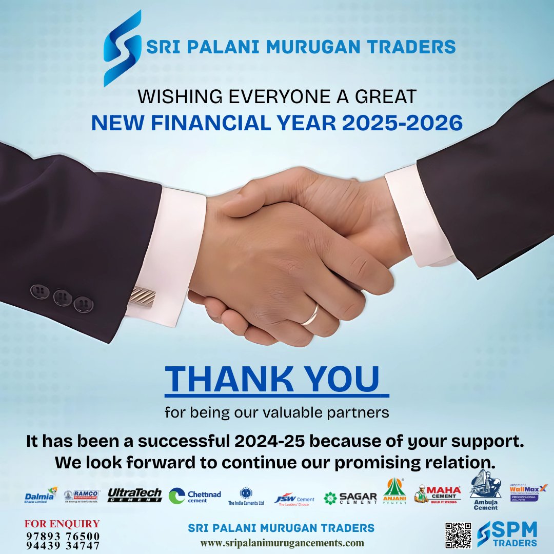 spmtraderscbe's tweet photo. Wishing everyone a prosperous New Financial Year 2025-2026! 

A big THANK YOU to all our valued partners and customers for making 2024-25 a successful year. 

Call: 9789376500
https://t.co/B2DiRvvySd https://t.co/UxFU9nlKMM