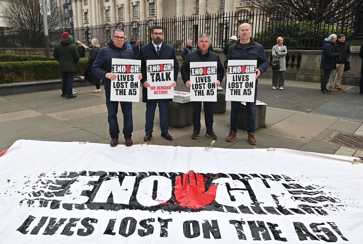 Wed 2nd April - A5 Enough is Enough Submission to High Court. 

FREE bus transport…
Strabane Melmount Centre @ 6:30am
Omagh Park &amp; Ride @ 7:10am 
Ballygawley Park &amp; Ride @ 7:30am
Tamnamore Park &amp; Ride @ 8am

To book a please click on the link below. 

forms.office.com/r/pPMkY7aC8T?o…