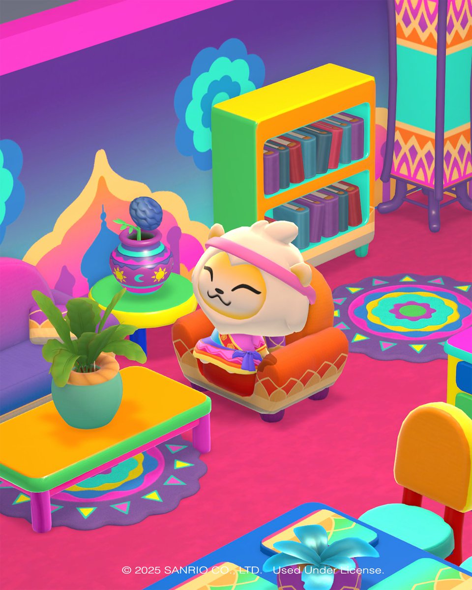 sanrio's tweet photo. Colorblaze Carnival is here! 🌈 Enjoy this bright and cheery new event filled with marigolds, new clothing and furniture, and bursts of color. 

Play #HelloKittyIslandAdventure on Apple Arcade, Nintendo Switch, and Steam: https://t.co/48LhX5S559 https://t.co/F0sTwcMJ4J