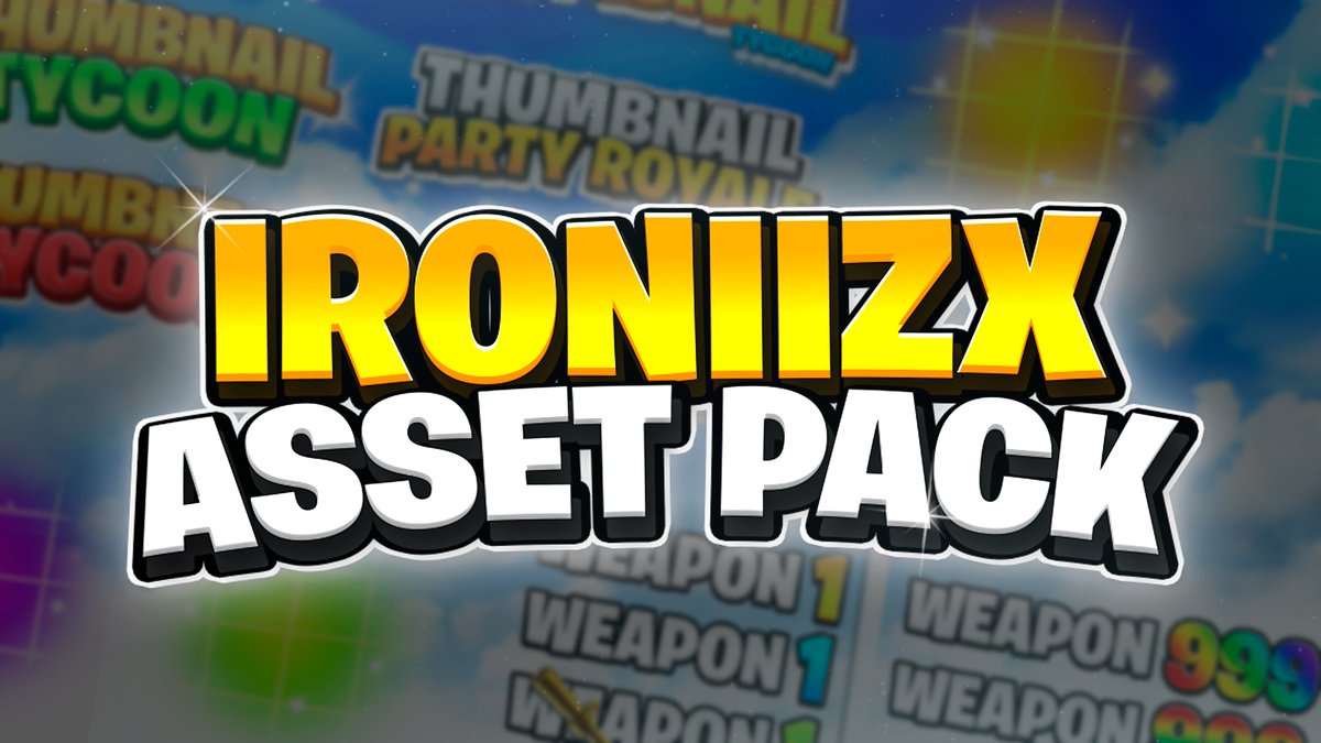 🎨Thumbnail Asset Pack – Now Available 🚨

After years of designing thumbnails for UEFN maps, I'm finally releasing my first asset pack, featuring the exact resources I use in my daily workflow.

✨ Tycoon text styles, assets for Sniper Shot, Gun Game, Trickshot &amp; more
💥