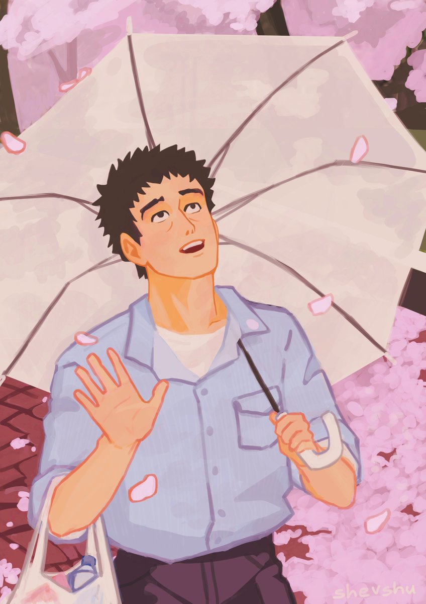 Ekshev's tweet image. Day 6: rain/cherry blossom
#serizawaweek2025 #serizawakatsuya #mp100 #mobpsycho100