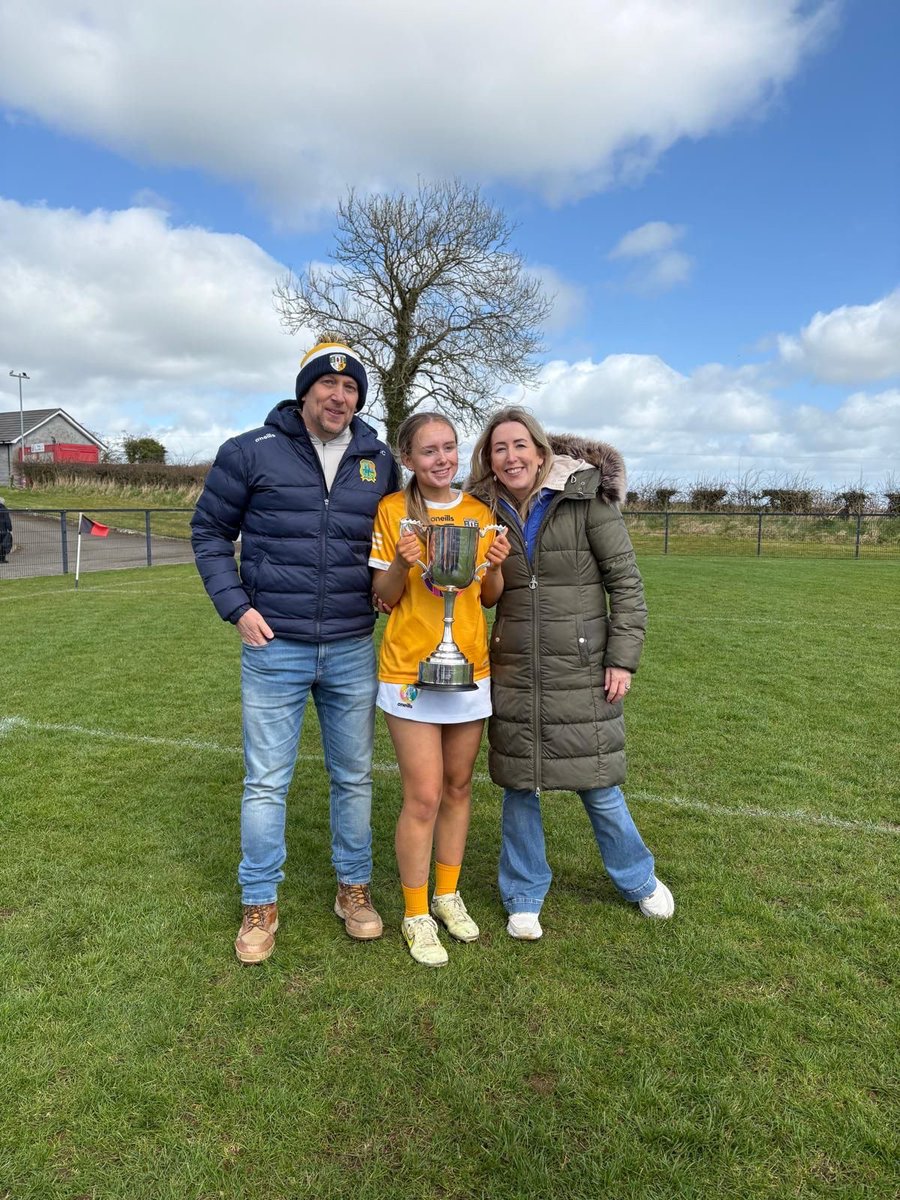 Congrats to Mary-Angela and Antrim Camogie minors on winning the Ulster Final 🏆