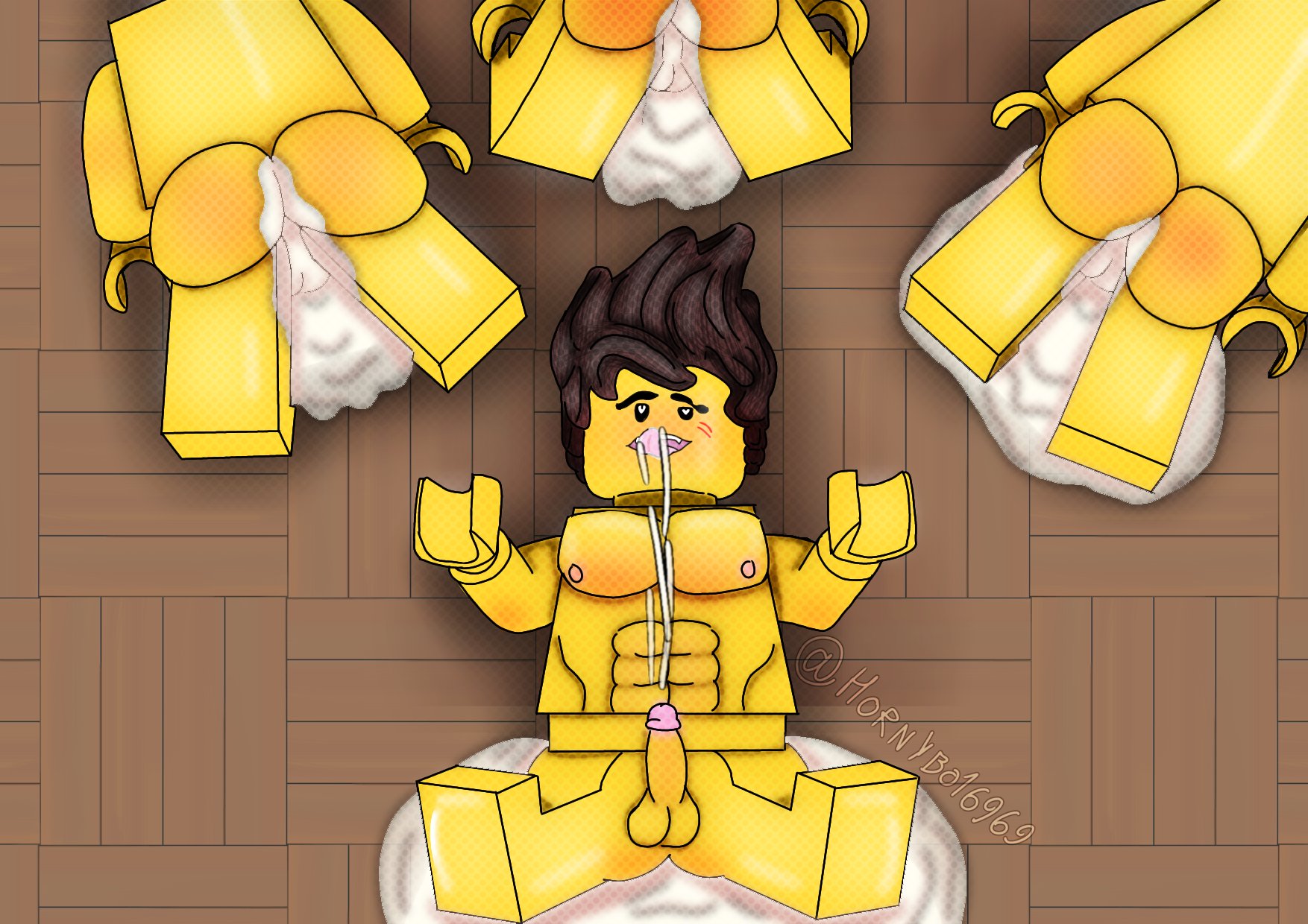 Nya posing seductively in a private setting