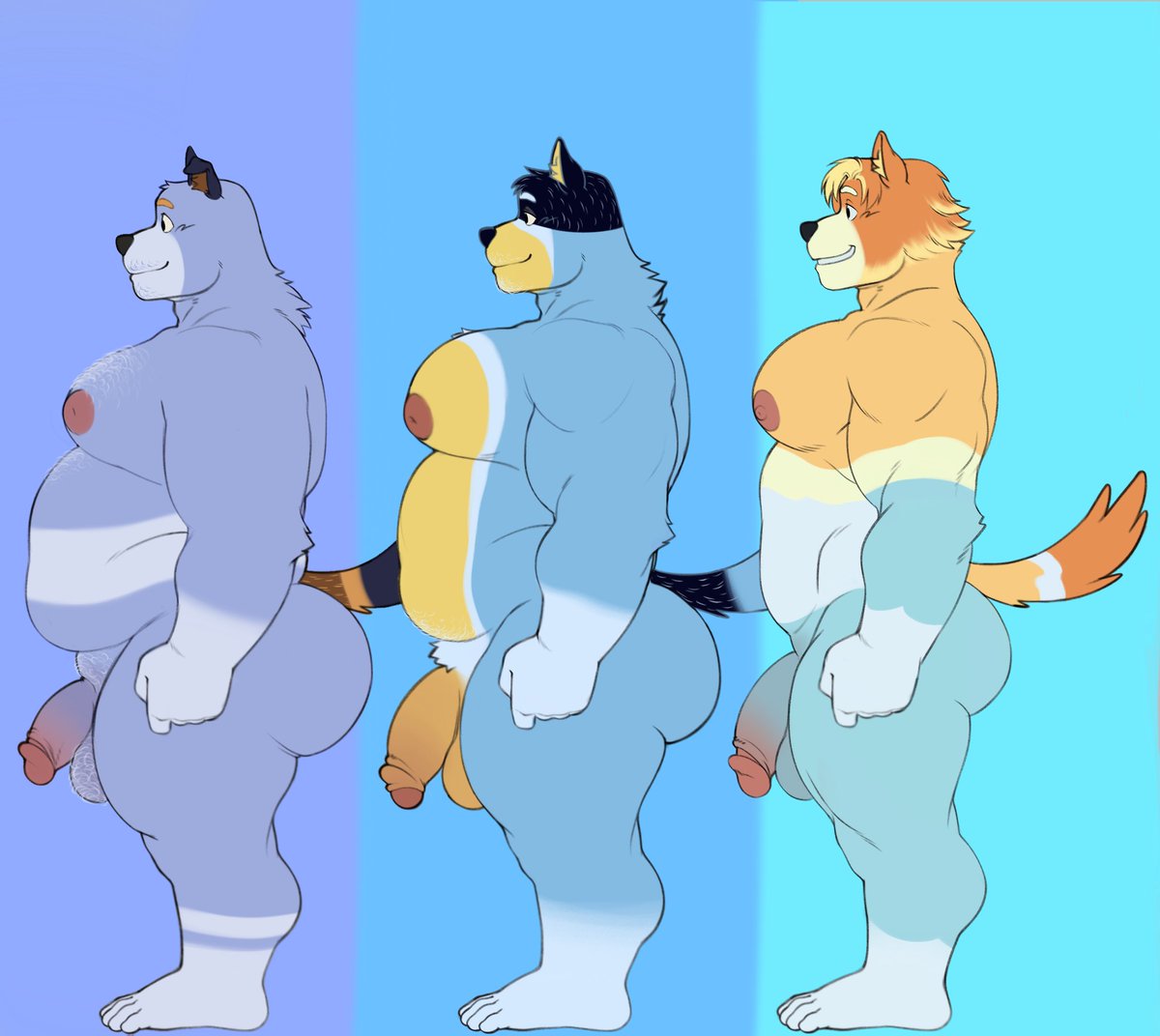 HunniPanda's tweet photo. The Heeler Brothers~ 🍑✨ https://t.co/VDsUDkaZrp