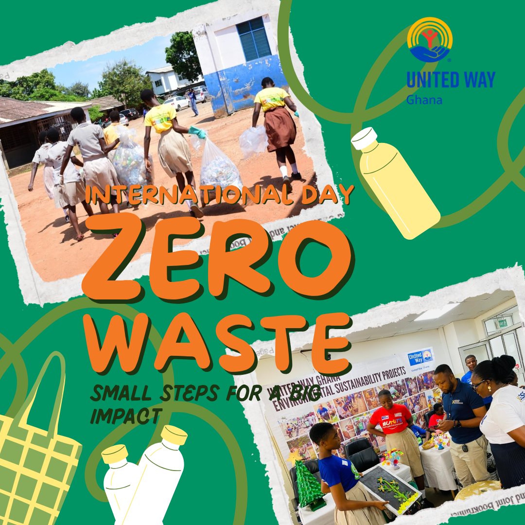 Today is #InternationalDayofZeroWaste! 🌱🌍♻️ 
Through our Strategic Recycling &amp; Upcycling Education Projects, we are working with schools across Ghana to instill a culture of responsible waste management, helping students understand the positive impact of recycling &amp; upcycling.