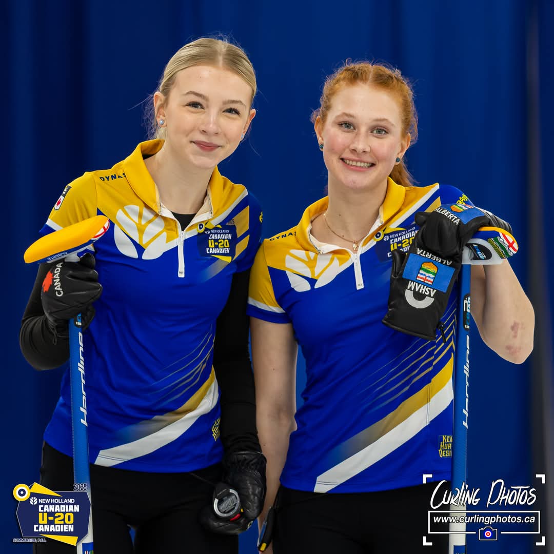All smiles here heading to the FINAL at the U20 Nationals in Summerside, PEI! 

We are thrilled, we are proud and we are ready to leave it all out there this afternoon. 

The game will be streamed on Curling Canada's YouTube page today at 12 MST. 

📣 Keep the cheers coming! 📣