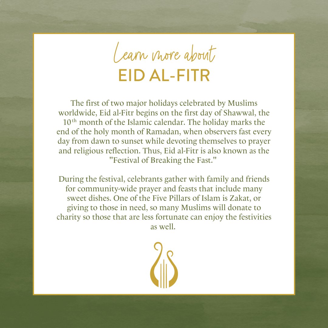 Wishing our Muslim sisters a joyous and blessed Eid al-Fitr! May this special time be filled with love, gratitude and celebration with your loved ones.