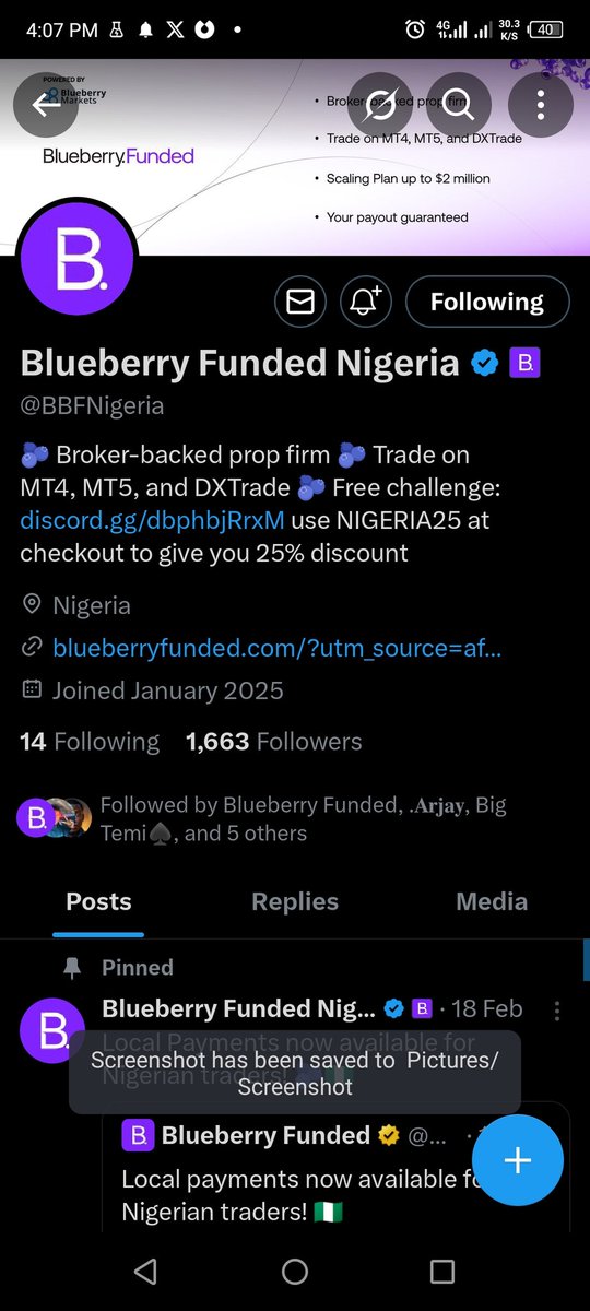 odison_ogah's tweet photo. @Tobiforex_ @BlueberryFunded @BBFNigeria @Lucid_AMG @KelvinCassie3 Task complete! 😤🔥 Omo, e don tey wey we dey eye this account. Make e run for me abeg! 🚀🙏 #NeedThisWin https://t.co/7R5VzcvSf9