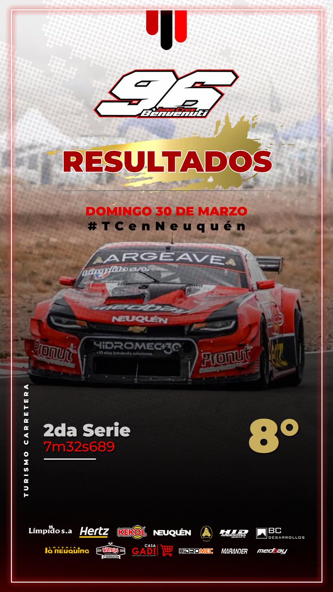 #TCenNeuquen 👉 P8 en nuestra serie, ahora toca buscar el avance en la final!

🔜 Final ⌚ 14hs. 

📺 <a href="/TV_Publica/">TVP</a> / <a href="/motorplaytv/">MotorPlay</a> 

-
-

📱 <a href="/mtintegralpress/">MT Integral</a> | 📸 <a href="/TCLAREVISTA/">TC... La Revista 🏁</a>