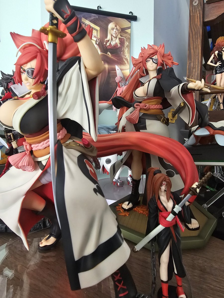 The #Baiken trinity. #GUILTYGEAR #GuiltyGearStrive #animefigures