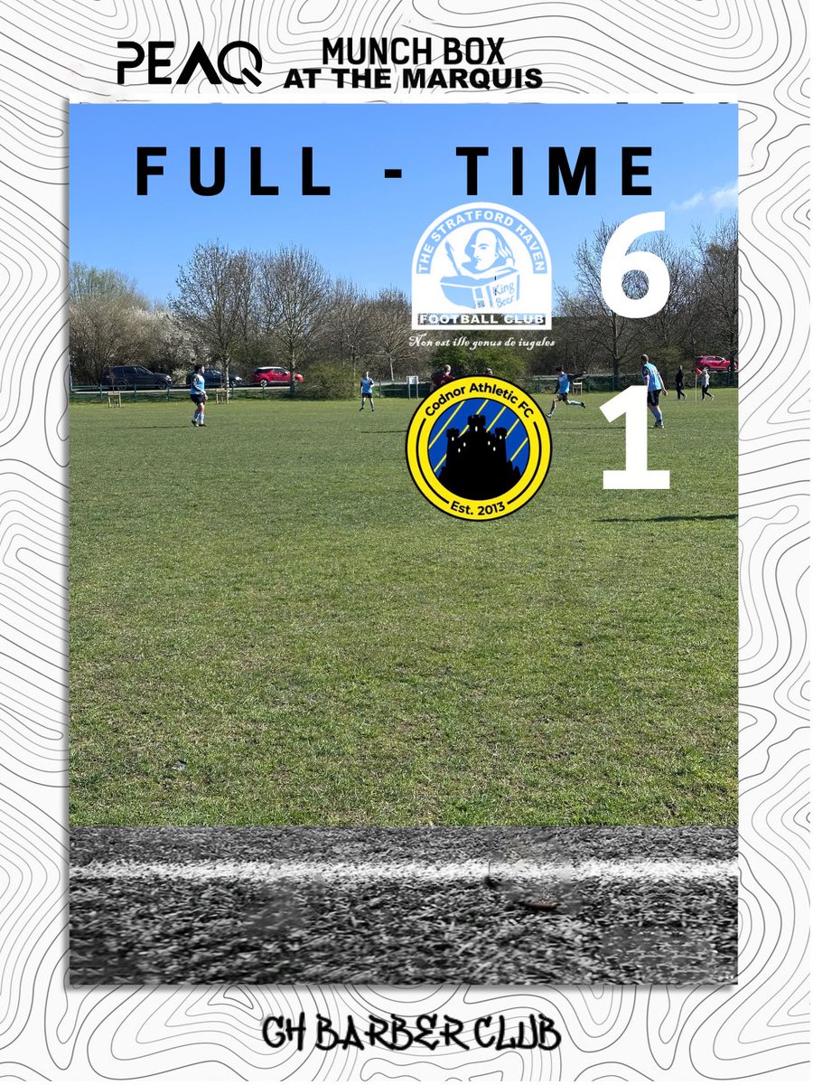 Full-Time | Stratford Haven 6-1 Codnor Athletic