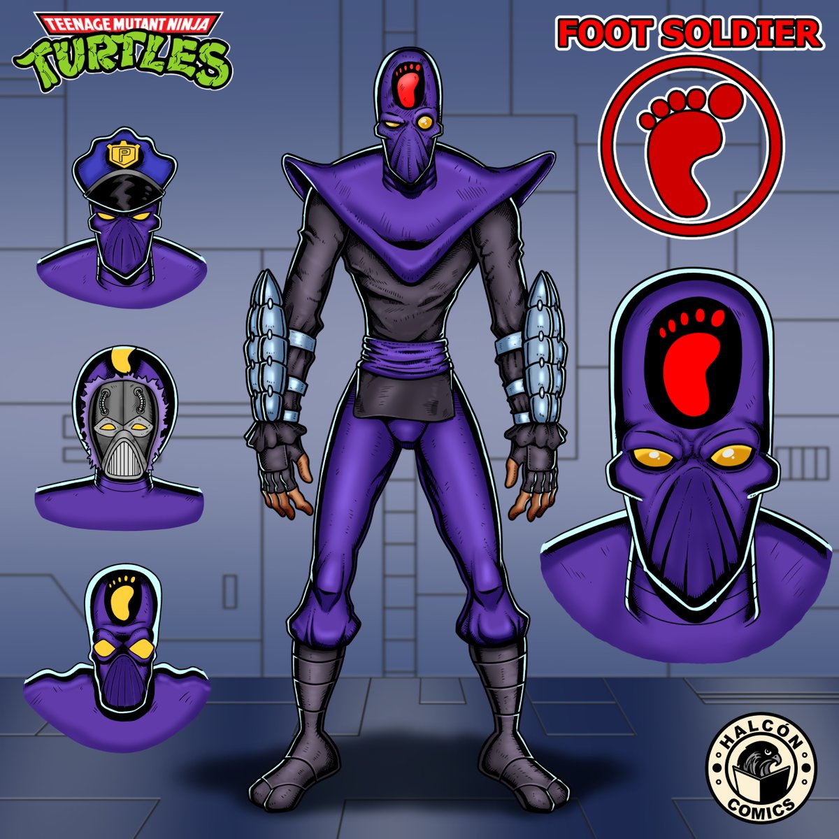Personaje: Foot Soldier de las tortugas ninja. La version que he hecho es la del robot de la animacion de los 80, pero si se fijan, puse 3 variantes en la izquierda.

TMNT 🐢 (c) copyright Paramount Global/Nickelodeon.