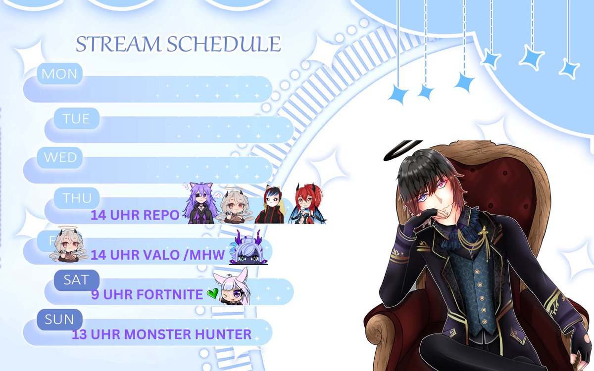 LuciferVT (@luciferlp90) on Twitter photo Der Stream Plan für nächste woche, ich werde erst am Donnerstag wieder für euch da sein mit <a href="/Nyaurubis/">Nyaurubis | ☥ Comfy-Chaotic Queen ☥ | GERVtuber</a> <a href="/NellphyVanNoah/">Nellphy (💤Hiatus) (Reborn Progress: 35%)</a> <a href="/PixelFoxFoxy/">PixelFoxFoxy</a> <a href="/Kiraila/">Kiraila ❤️🔥💋</a> <a href="/keylenix/">keylenix</a> und Lhuni Der Stream Plan für nächste woche, ich werde erst am Donnerstag wieder für euch da sein mit <a href="/Nyaurubis/">Nyaurubis | ☥ Comfy-Chaotic Queen ☥ | GERVtuber</a> <a href="/NellphyVanNoah/">Nellphy (💤Hiatus) (Reborn Progress: 35%)</a> <a href="/PixelFoxFoxy/">PixelFoxFoxy</a> <a href="/Kiraila/">Kiraila ❤️🔥💋</a> <a href="/keylenix/">keylenix</a> und Lhuni