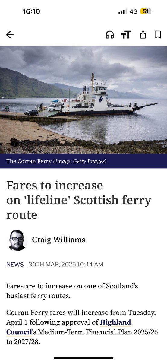 Hugh Raven 🇺🇦 (@hughraven) on Twitter photo Fares on our lifeline #CorranFerry - on which our business #Ardtornish completely depends - rise again. Another ~10%, on top of prior steep rises in recent years. There are two ferries, one 50 yrs old, the other ~25. The crew? Dedicated. <a href="/HighlandCouncil/">The Highland Council</a>? Not so much. Fares on our lifeline #CorranFerry - on which our business #Ardtornish completely depends - rise again. Another ~10%, on top of prior steep rises in recent years. There are two ferries, one 50 yrs old, the other ~25. The crew? Dedicated. <a href="/HighlandCouncil/">The Highland Council</a>? Not so much.