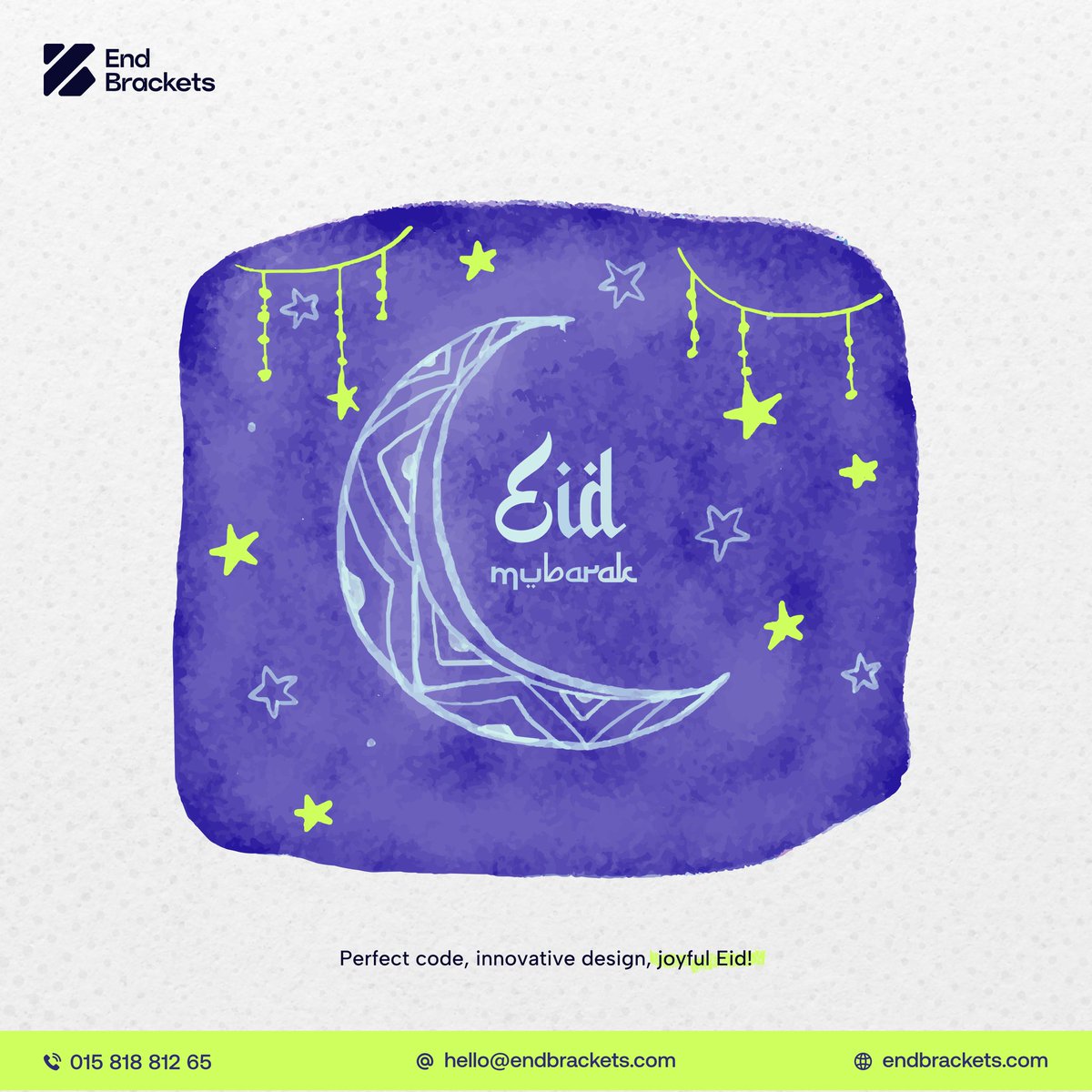 endbrackets's tweet photo. 🌙 Eid Mubarak from End Brackets! ✨  

Taqabbalallahu Minna Wa Minkum - تَقَبَّلَ اللهُ مِنَّا وَمِنكُم  
(May Allah accept our good deeds and yours)

Wishing you and your loved ones a happy and blessed Eid.

#eidmubarak #TaqabbalallahuMinnaWaMinkum #EndBrackets https://t.co/PvSPAKqaL9
