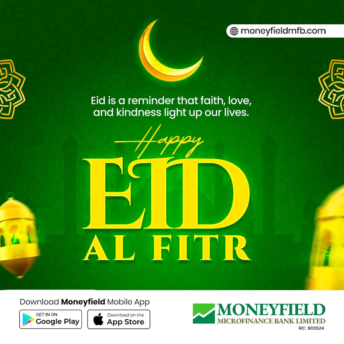 moneyfieldmfb's tweet image. Eid is a beautiful reminder of faith, love, and kindness. May this special day bring joy, prosperity, and endless blessings into your life. Happy Eid from Moneyfield! ✨ #HappyEid #FaithAndProsperity #MoneyfieldMFB