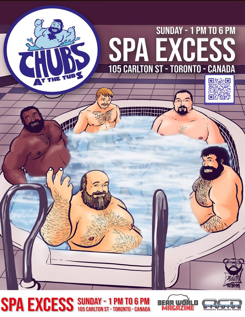 SpaXSTO's tweet image. TODAY 1-6PM CHUBS AT THE TUBS &amp;amp; from 8PM RYAN RUSSELL'S PORNSTAR PROTÉGÉS! Only at Spa Excess! SpaExcess.com @bearsinexcess @RyanRussellXXX