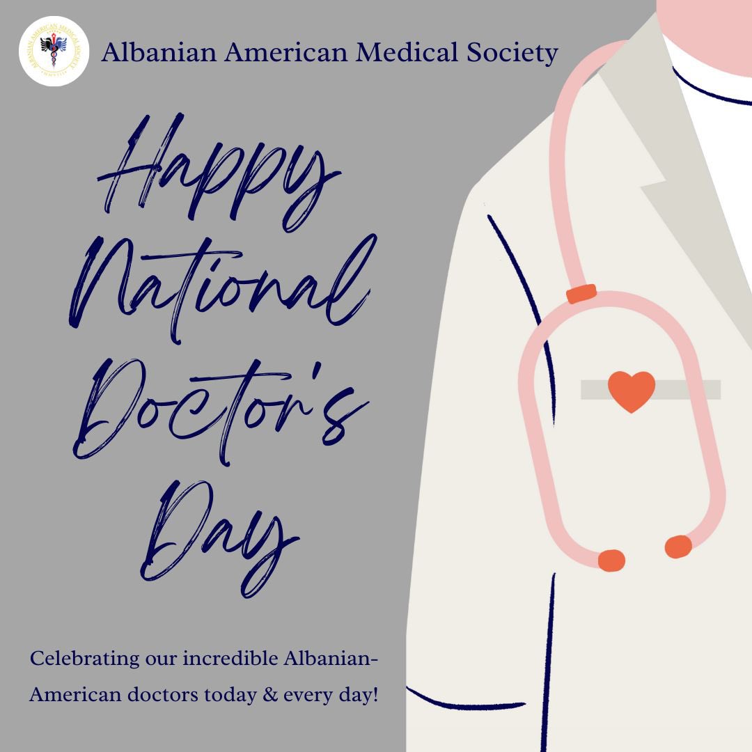 Happy National Doctors’ Day!

Today, we celebrate our AAMS members and Albanian doctors worldwide for their dedication and impact on healthcare. Thank you for all that you do!