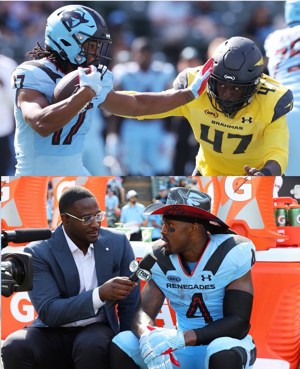 #UFL Update:

The Arlington Renegades might have found their one two punch in RBs Dae Dae Hunter and Kallen Ballage.

The two pair accounted for 150 yards on the ground against the San Antonio Brahmas defense and look to be unstoppable as the Renegades beat the Brahmas 33-9.

Bob