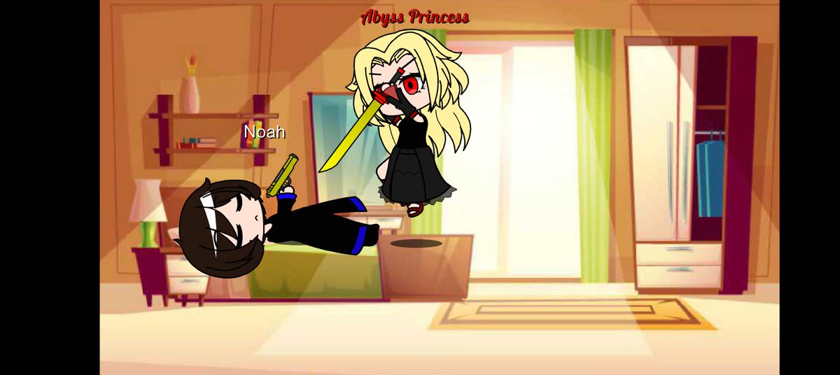 GachaSustainer's tweet photo. My daughter Lumine tried to kill my stepson, Noah, who's half-demon due to Sparda, but he pulled out one of his pistols and scared her. https://t.co/KQhMAGtIFk