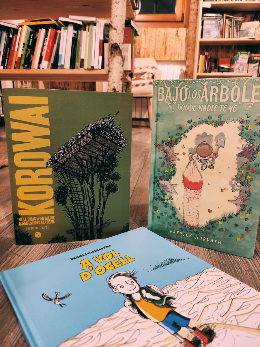 📕Noticiero completo del mundo de los hongos
📘Gatos en el arte
📗Receptaris: El iogurt / Les acstanyes / El moniato
📙Hummus
📕Crímenes rurales
📘Escalada en solitario autoasegurado
📗Korowai
📙Bajo los árboles, donde nadie te ve
📕A vol d'ocell

🧵📚👇