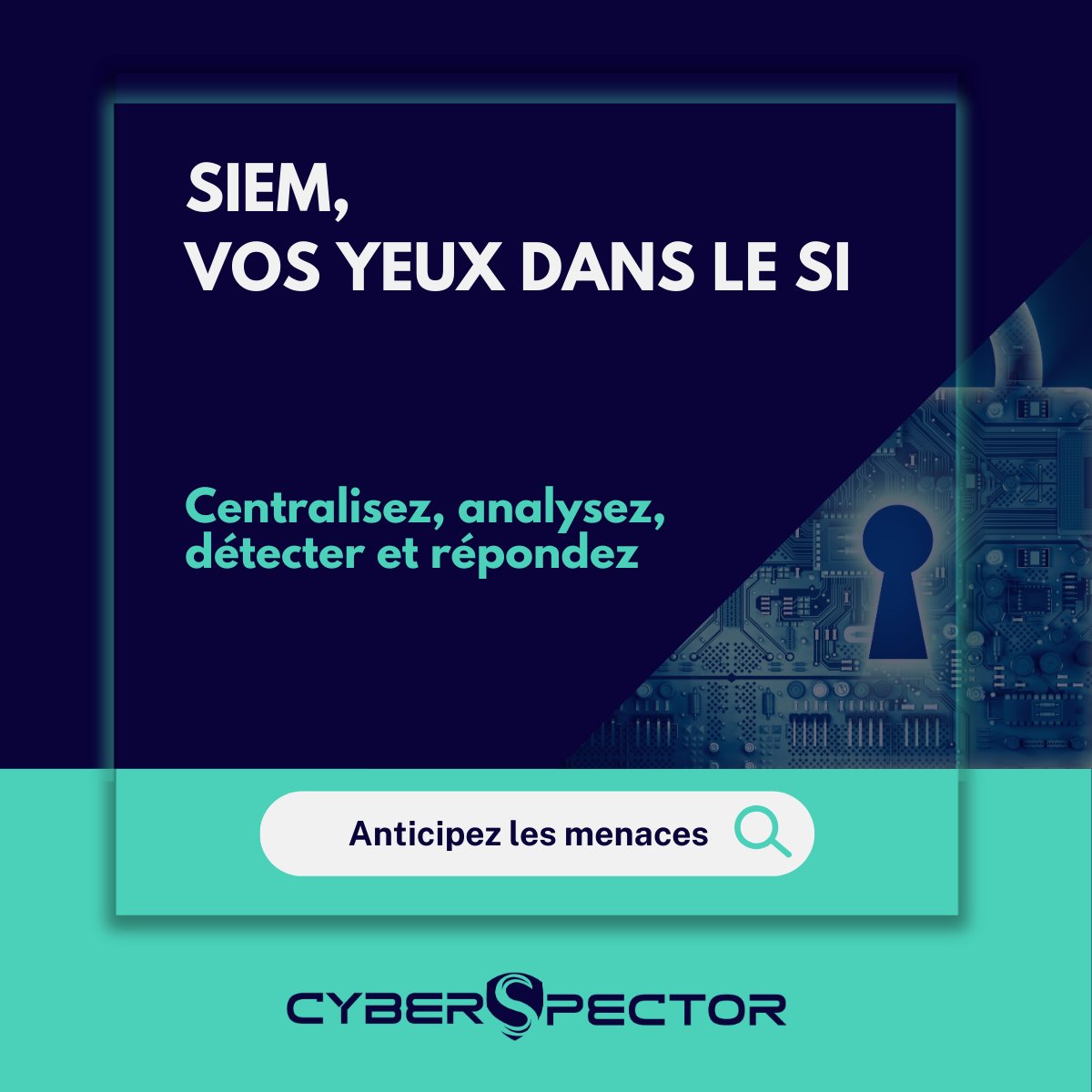 Avec SIEM,  centralisez et analysez vos logs pour détecter en temps réel des anomalies et tentatives de cyber-attaque.
Dans un paysage numérique où les menaces évoluent constamment, la capacité à détecter et à répondre rapidement aux incidents de sécurité est cruciale.