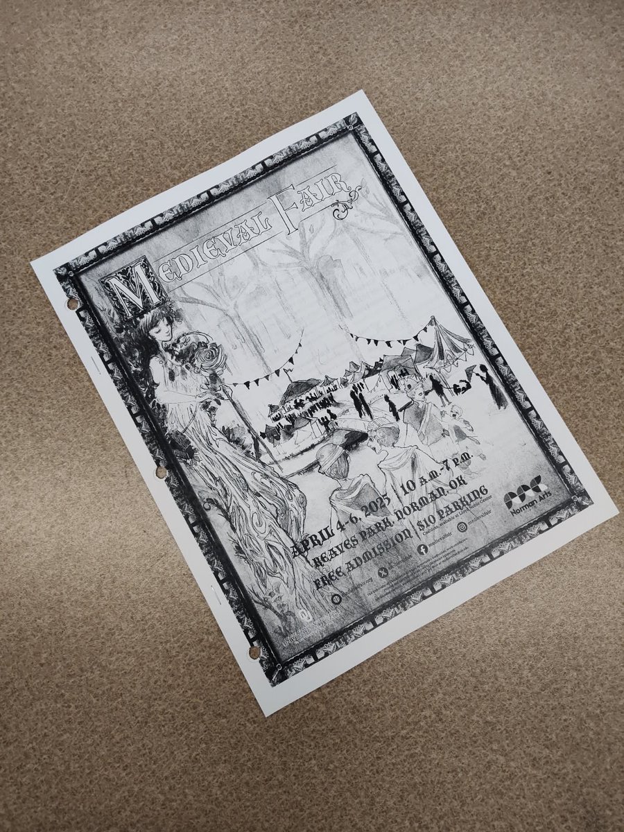 The 2025 Medieval Fair of Norman program is now available on the website!  Paper copies will be available at the T-shirt castle and the Fair site office.
medievalfair.org