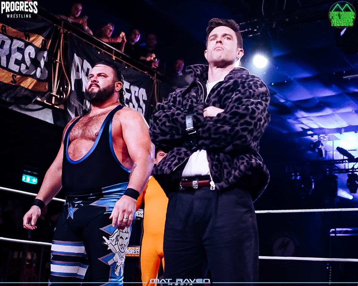 😳 Ed Gamble is here at PROGRESS Wrestling with Bullit!