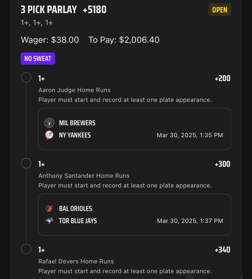 sharp_odds21's tweet image. DINGERS 💣