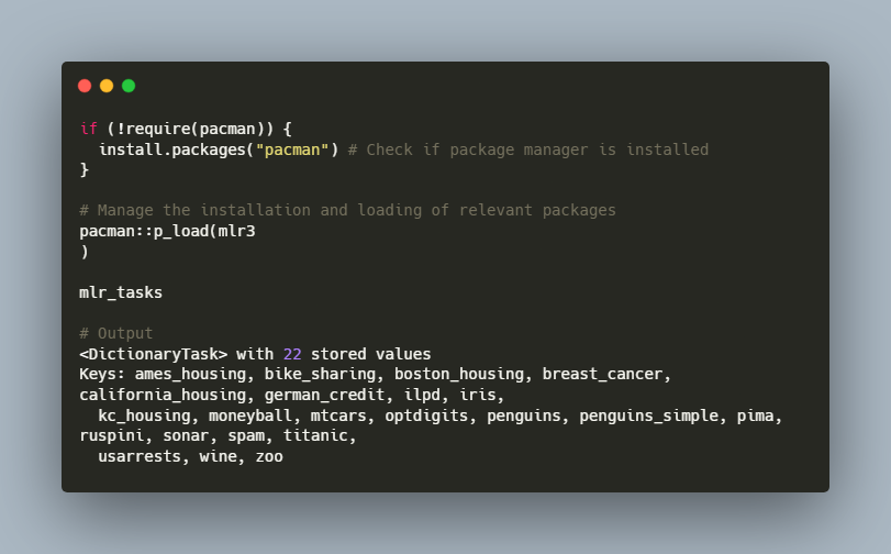 🔥 Yes, R supports dictionaries too—just like Python!
Example: mlr3 includes several predefined ML tasks in the mlr_tasks Dictionary.#rstats #ML #DataScience