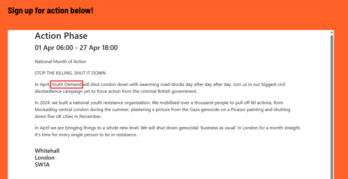 Looks like the dickheads of Youth Demand are back, now that's a bit warmer so Tarquin and Poppy won't feel too chilly.